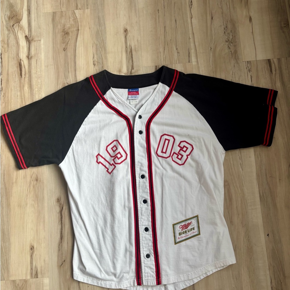 Vintage  Black and White Baseball Shirt